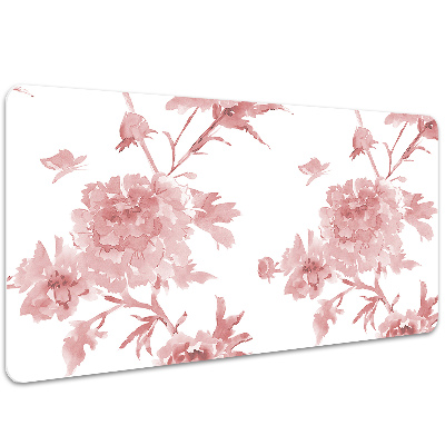 Full desk protector pastel flowers