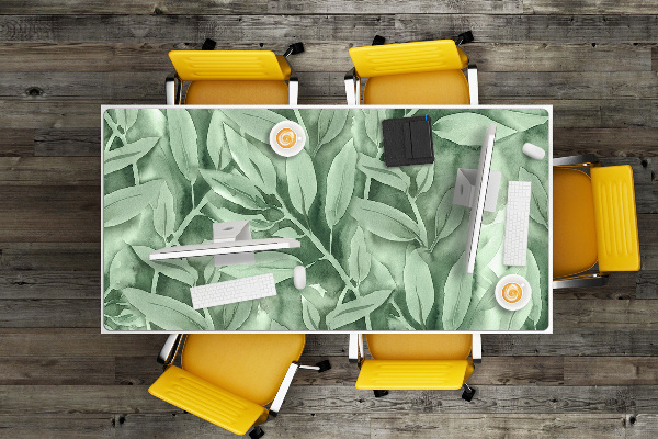 Full desk mat smooth leaves