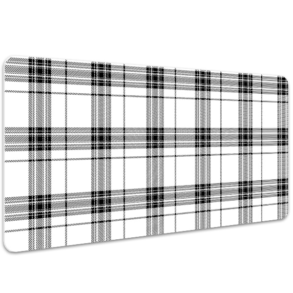 Large desk pad PVC protector Plaid pattern