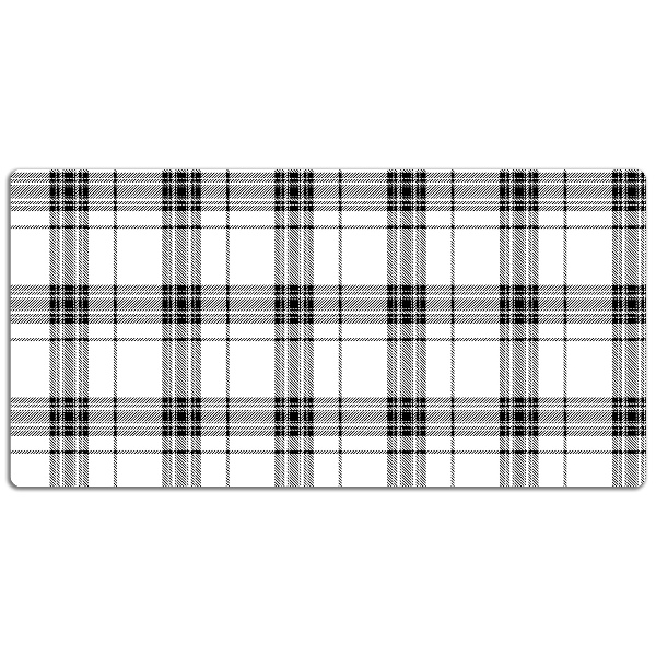 Large desk pad PVC protector Plaid pattern