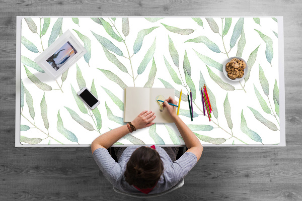 Full desk protector delicate leaves