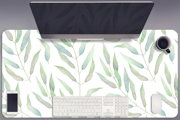 Full desk protector delicate leaves