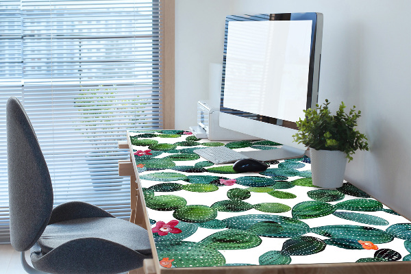Desk mat Cactus with flowers