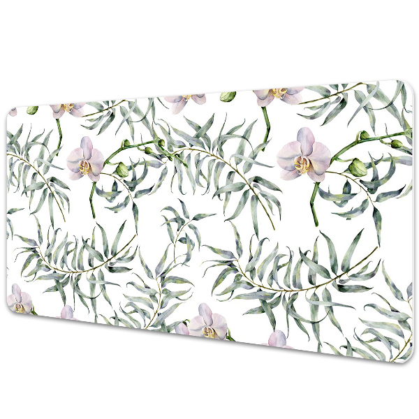 Desk pad pink orchids