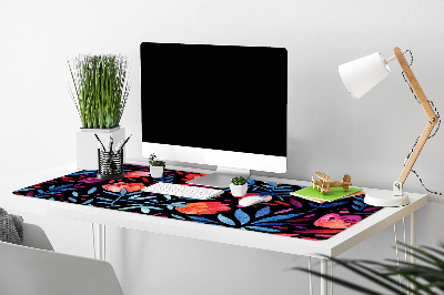 Large desk mat table protector floral pattern