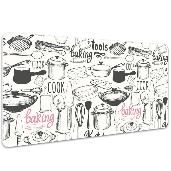Desk pad kitchen motives