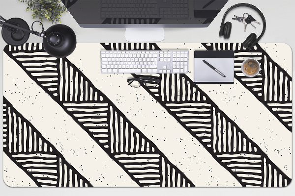 Large desk mat table protector ethnic pattern