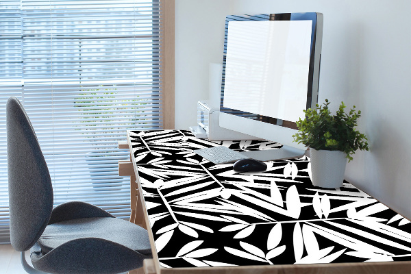 Full desk pad Black-and-white pattern