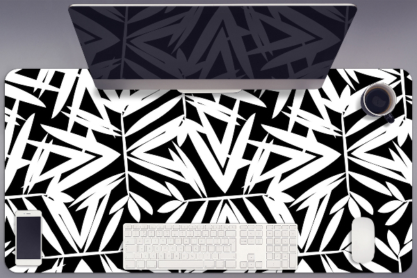 Full desk pad Black-and-white pattern