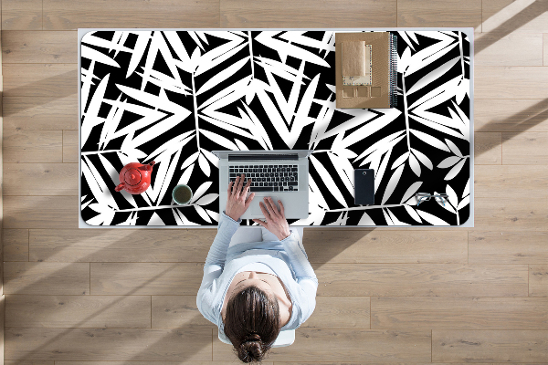 Full desk pad Black-and-white pattern