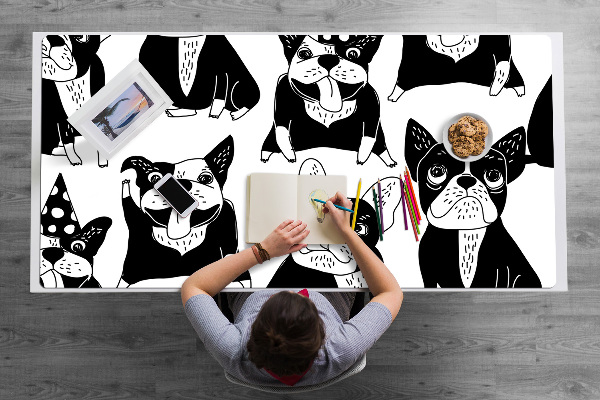 Large desk mat for children merry dogs