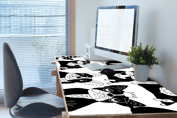 Large desk mat for children merry dogs