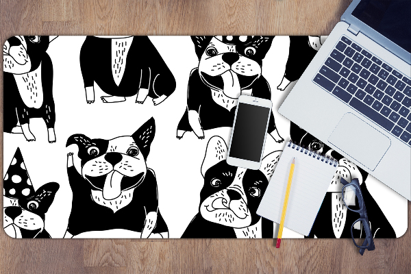 Large desk mat for children merry dogs