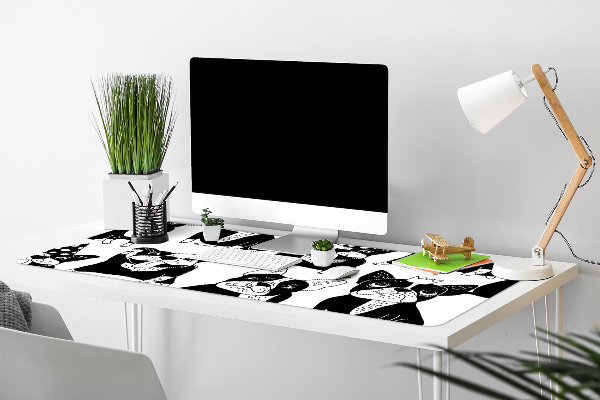 Large desk mat for children merry dogs