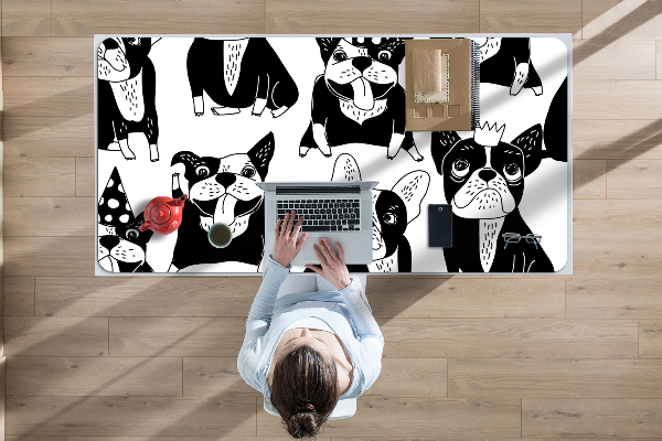 Large desk mat for children merry dogs