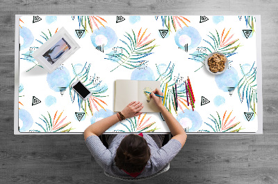 Desk pad tropical pattern