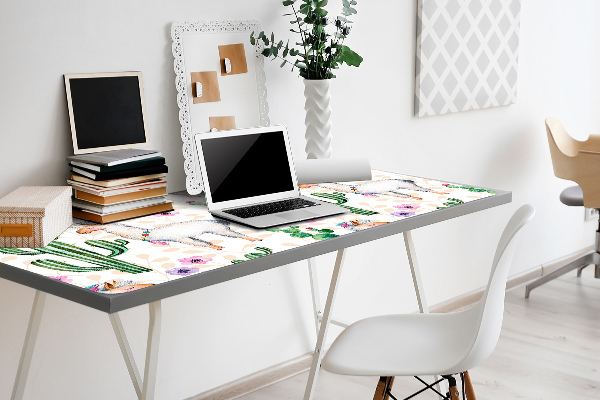 Large desk mat for children Lama