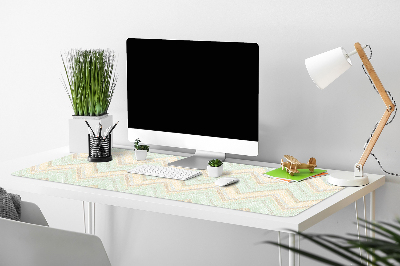 Large desk mat for children zigzags