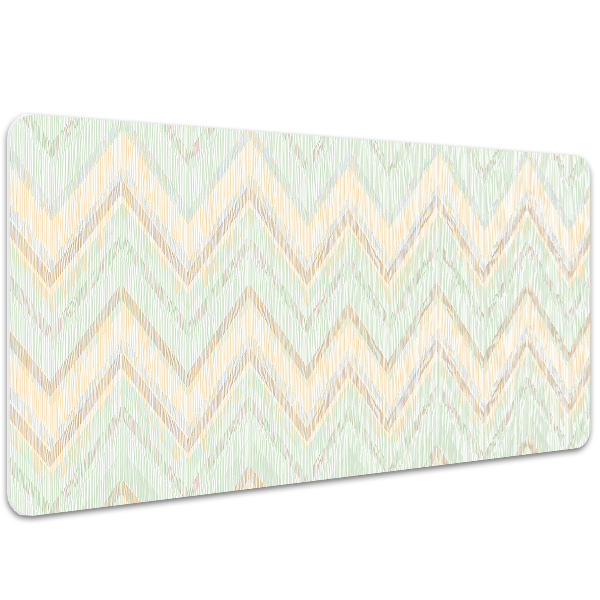 Large desk mat for children zigzags