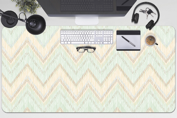 Large desk mat for children zigzags