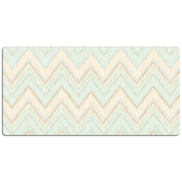 Large desk mat for children zigzags