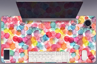 Full desk protector colorful bubbles
