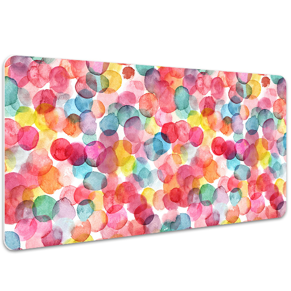 Full desk protector colorful bubbles