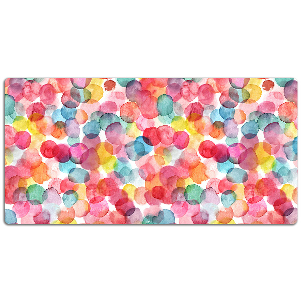 Full desk protector colorful bubbles