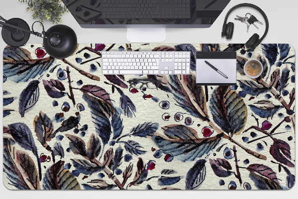 Full desk mat Vintage leaves