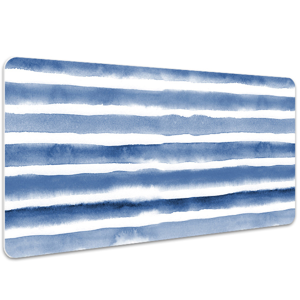 Desk pad watercolor stripes