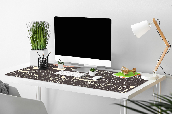 Desk mat kitchen tools