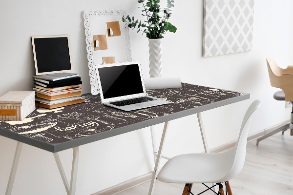 Desk mat kitchen tools