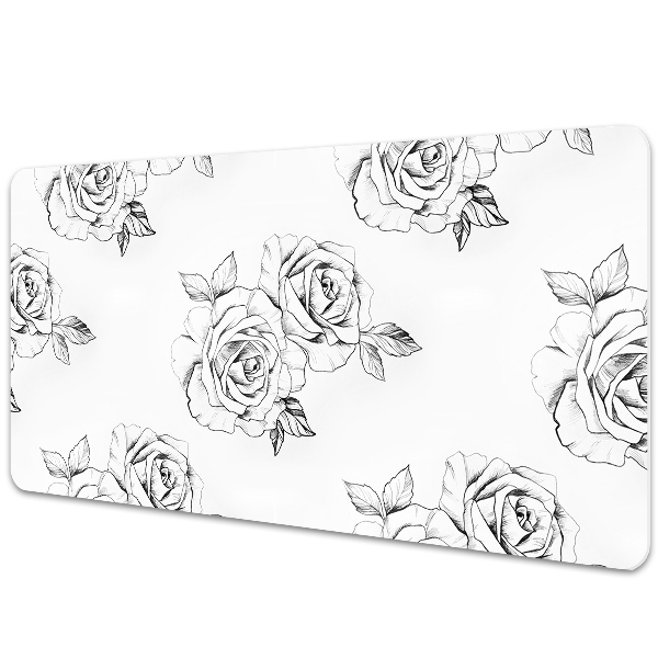 Large desk mat for children Roses