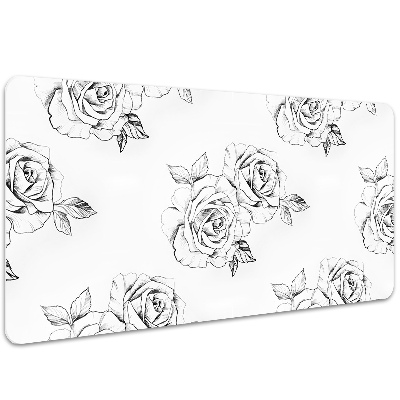 Large desk mat for children Roses