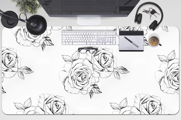 Large desk mat for children Roses