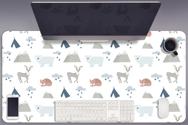 Desk pad forest animals