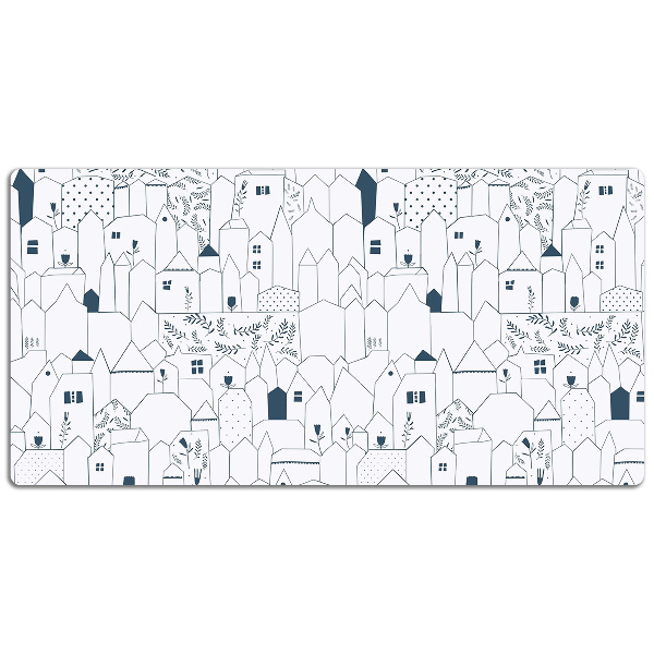 Large desk mat for children Cottages