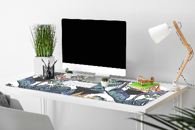 Full desk mat palm leaves