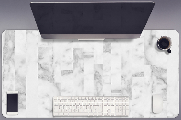 Large desk mat for children Marble