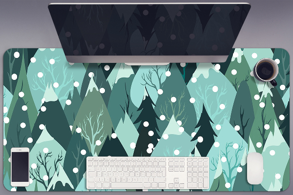 Large desk mat for children cold mountain
