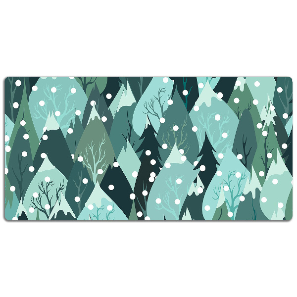 Large desk mat for children cold mountain