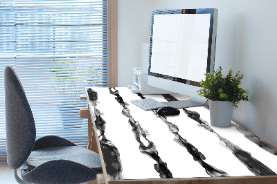 Large desk mat table protector Lines of ink