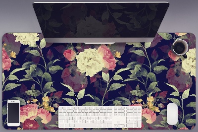 Full desk mat Vintage flowers