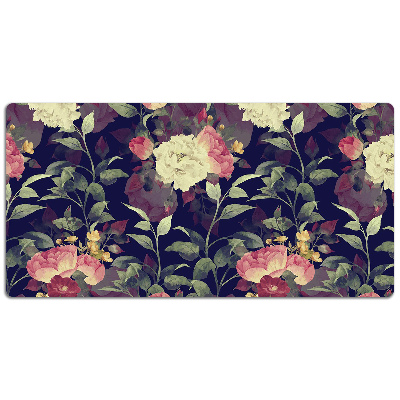 Full desk mat Vintage flowers