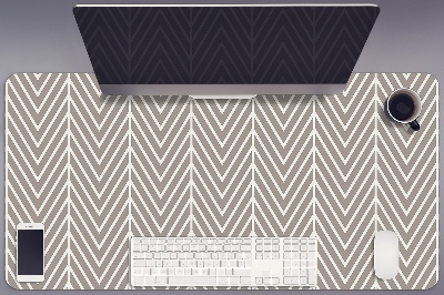 Full desk mat Herringbone pattern