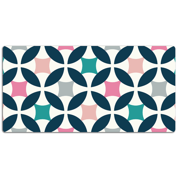 Full desk pad Pastel retro pattern