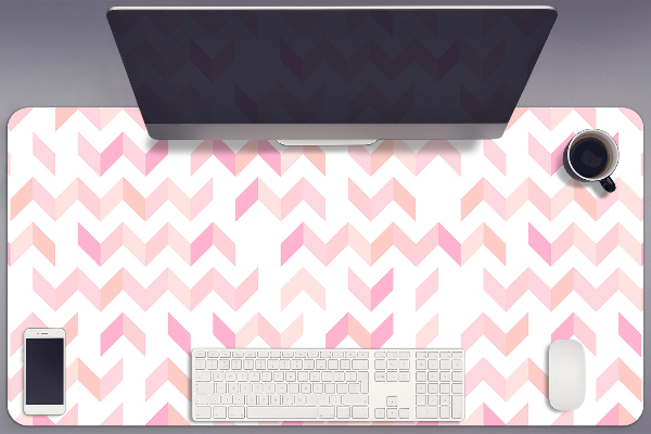 Full desk pad geometric herringbone