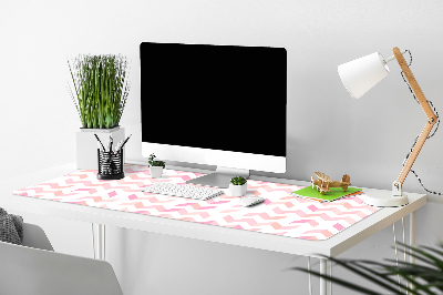 Full desk pad geometric herringbone