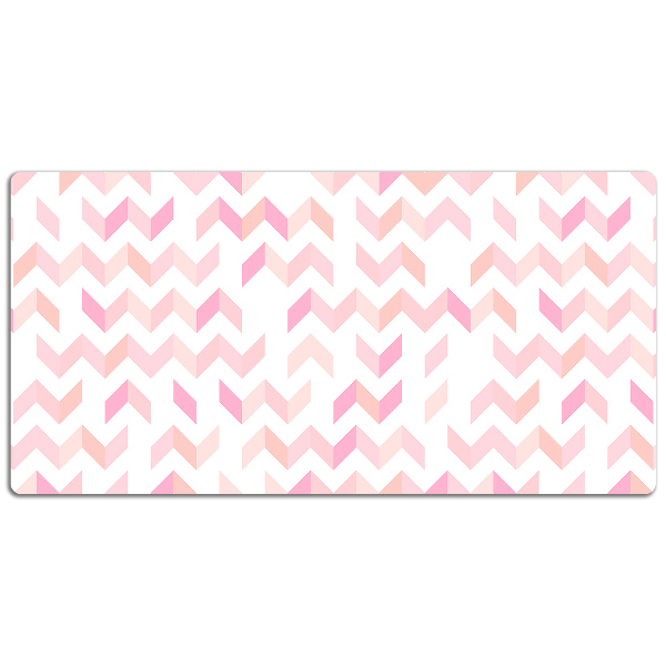 Full desk pad geometric herringbone