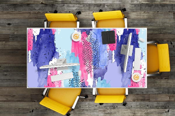 Desk mat abstract watercolor